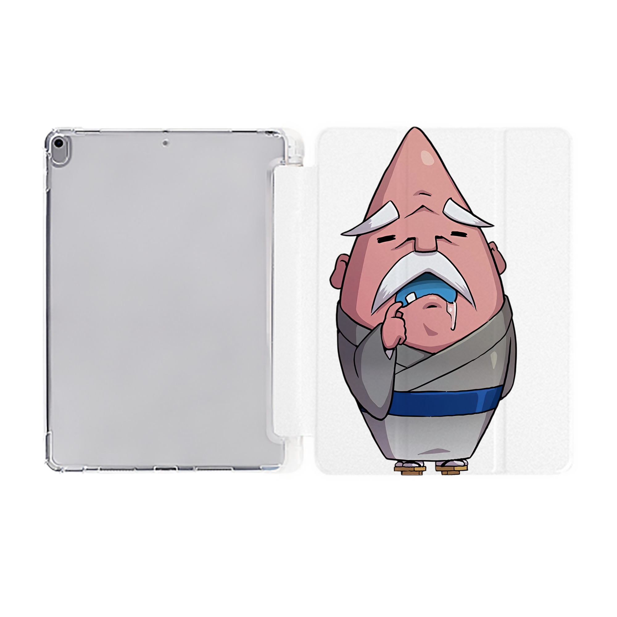 （画像用） 妖怪ウォッチ Yo-kai Watch IPad ケース ペン収納付き 三つ折りスタンド PUレザー×シリコン 対応機種9.5/10.5/10.9インチ